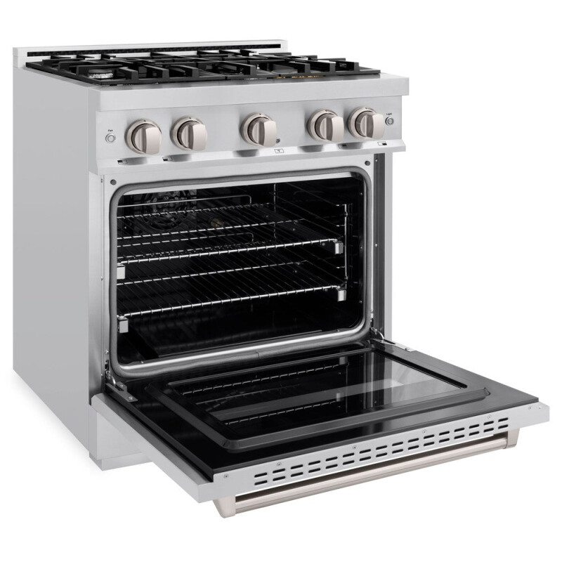 30 In. 4.2 Cu. Ft. Classic Gas Range With 4 Burner Cooktop And Convection Gas Oven In Stainless Steel CGR30
