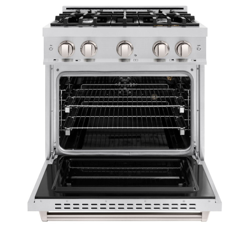 30 In. 4.2 Cu. Ft. Classic Gas Range With 4 Burner Cooktop And Convection Gas Oven In Stainless Steel CGR30