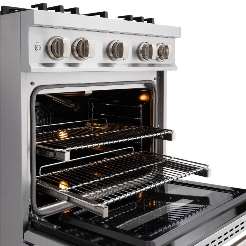 30 In. 4.2 Cu. Ft. Classic Gas Range With 4 Burner Cooktop And Convection Gas Oven In Stainless Steel CGR30