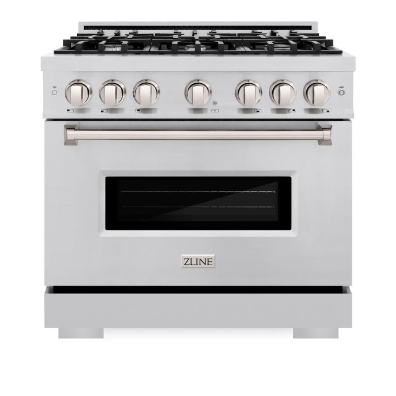 36 In. 5.2 Cu. Ft. Classic Gas Range With 6 Burner Cooktop And Convection Gas Oven In Stainless Steel CGR36