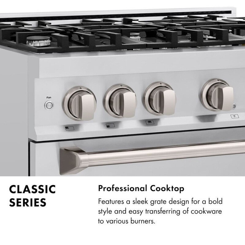 48 In. 6.7 Cu. Ft. Classic Double Oven Gas Range With 8 Burner Cooktop In Stainless Steel CGR48