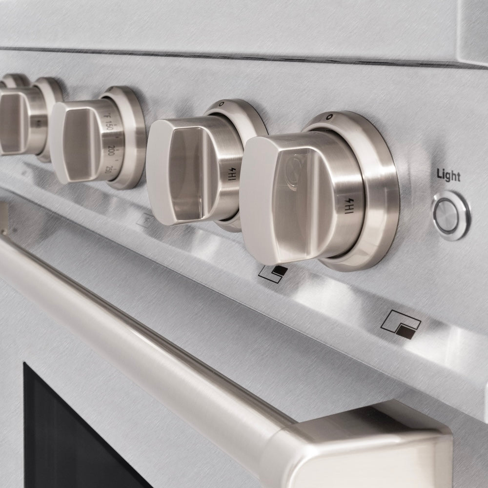 30 In. 4.2 Cu. Ft. Classic Gas Range With 4 Burner Cooktop And Convection Gas Oven In Satin Stainless Steel CGRS30