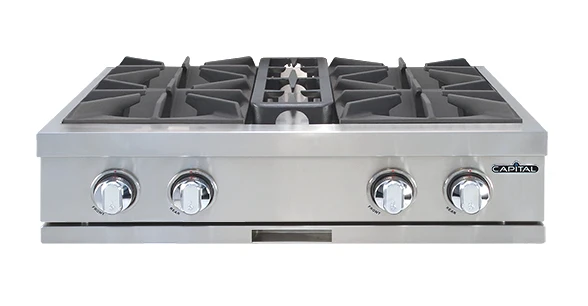 30″ Rangetop 4 Open Burners NG CGRT304N
