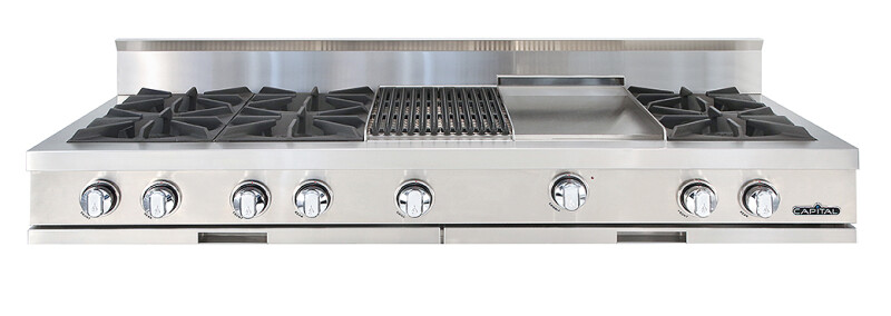 60″ Rangetop 4 Open Burners / Grill / Griddle / 2 Open Burners LP CGRT604BG2L