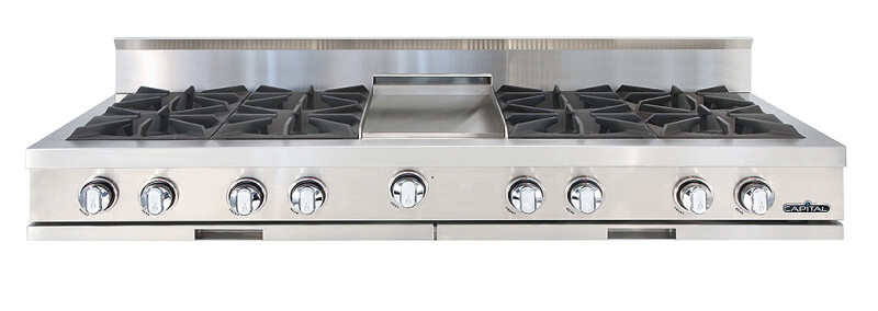 60″ Rangetop 4 Open Burners / Griddle / 4 Open Burners LP CGRT604G4L