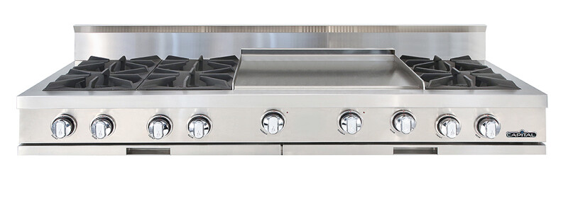 60″ Rangetop 4 Open Burners / 24″ Griddle / 2 Open Burners LP CGRT604GG2L