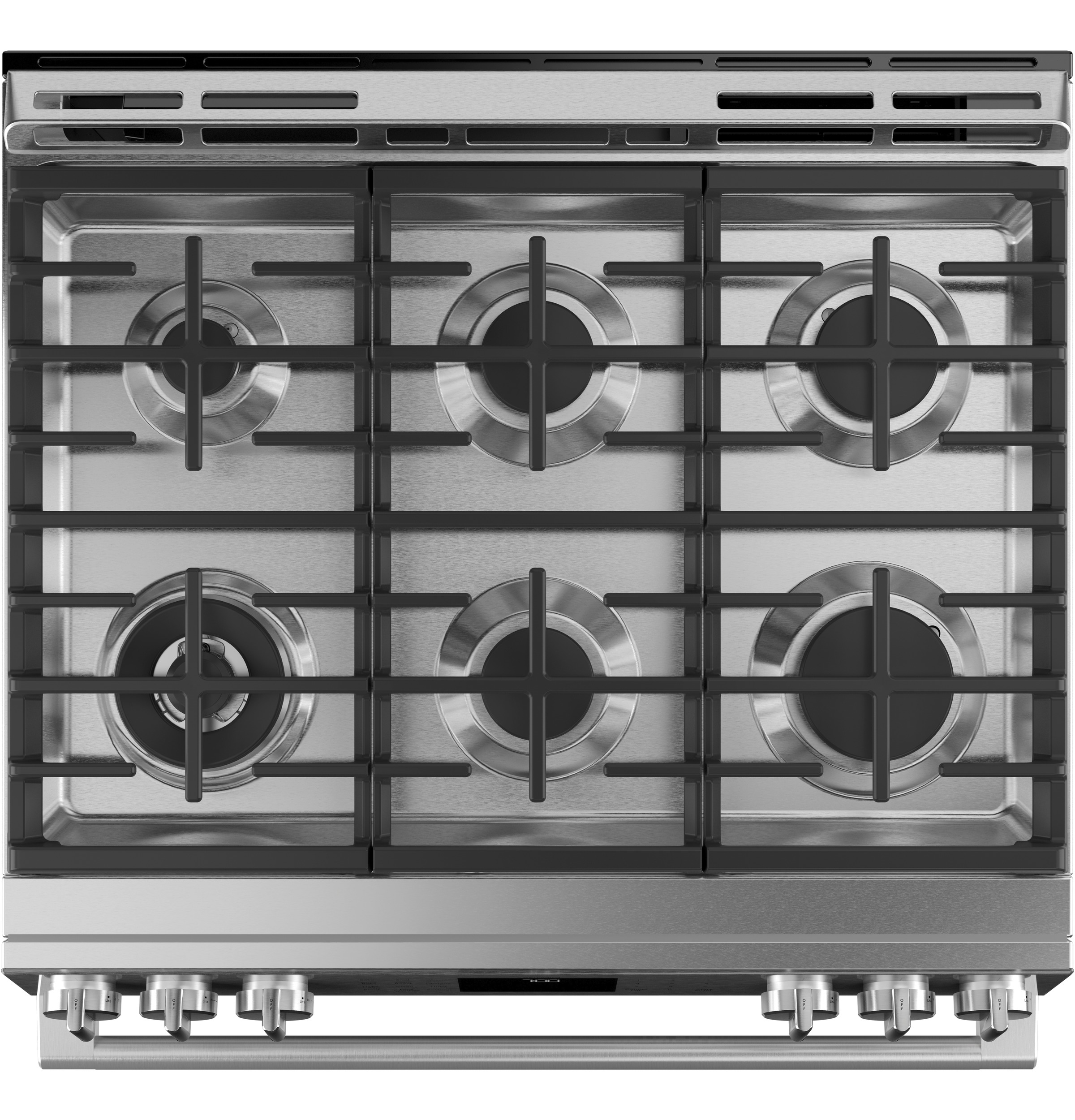 CAFÉ™ 30" Smart Slide-In, Front-Control, Gas Range with Convection Oven in Platinum Glass view 28