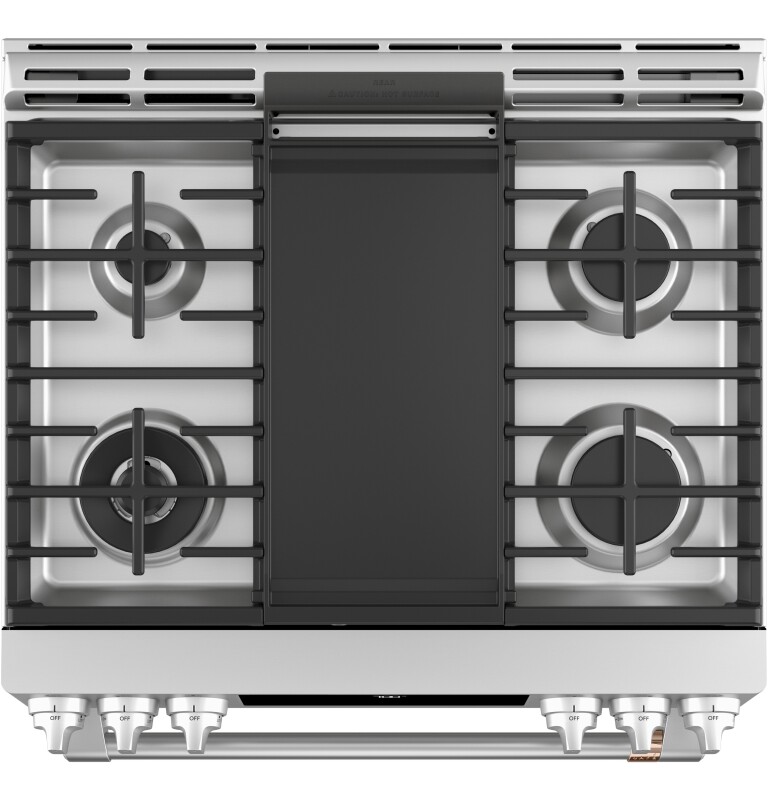 CAFÉ™ 30" Smart Slide-In, Front-Control, Gas Range with Convection Oven view 22