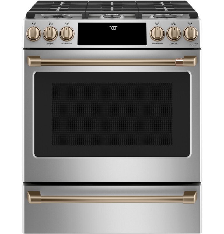 CAFÉ™ 30" Smart Slide-In, Front-Control, Gas Range with Convection Oven view 4