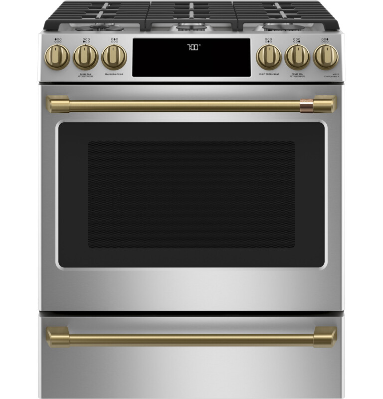 CAFÉ™ 30" Smart Slide-In, Front-Control, Gas Range with Convection Oven view 3
