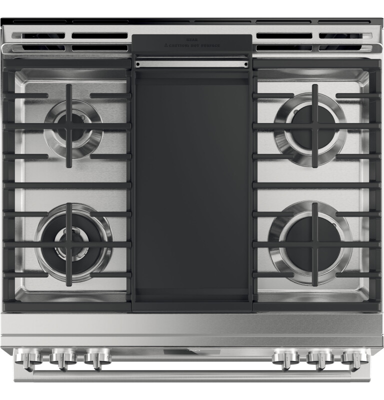 30" Smart Slide-In, Front-Control, Gas Double-Oven Range with Convection CGS750M2NS5