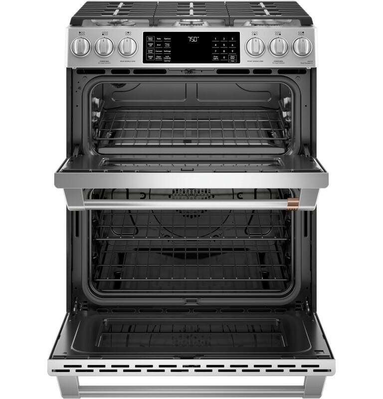 CAFÉ™ 30" Smart Slide-In, Front-Control, Gas Double-Oven Range with Convection view 17