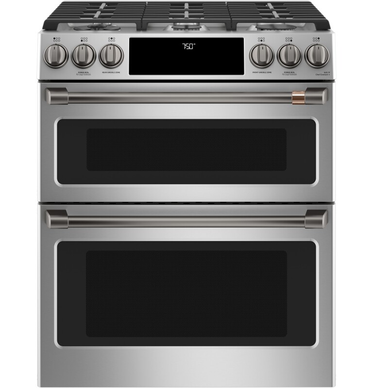 CAFÉ™ 30" Smart Slide-In, Front-Control, Gas Double-Oven Range with Convection view 7