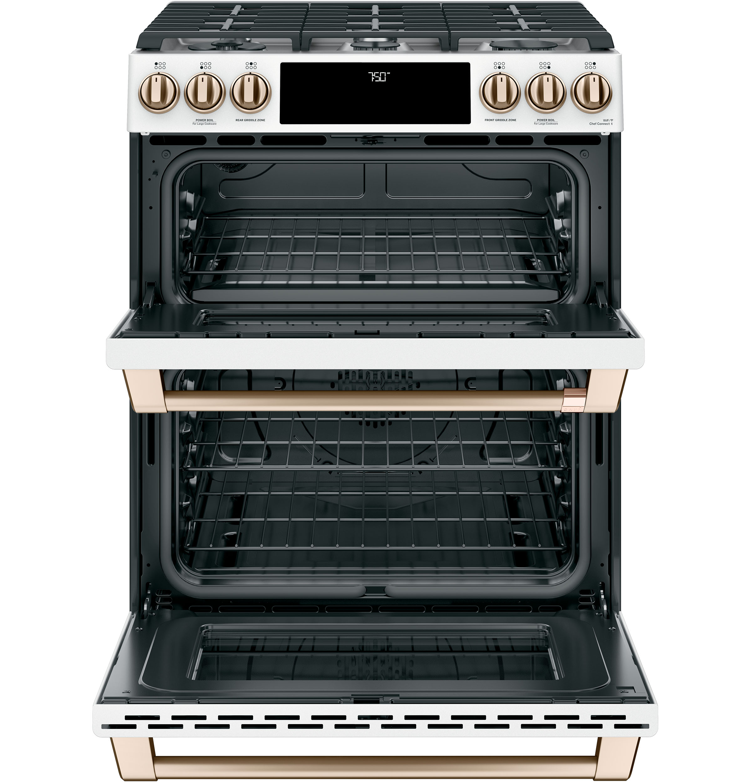 CAFÉ™ 30" Smart Slide-In, Front-Control, Gas Double-Oven Range with Convection view 25