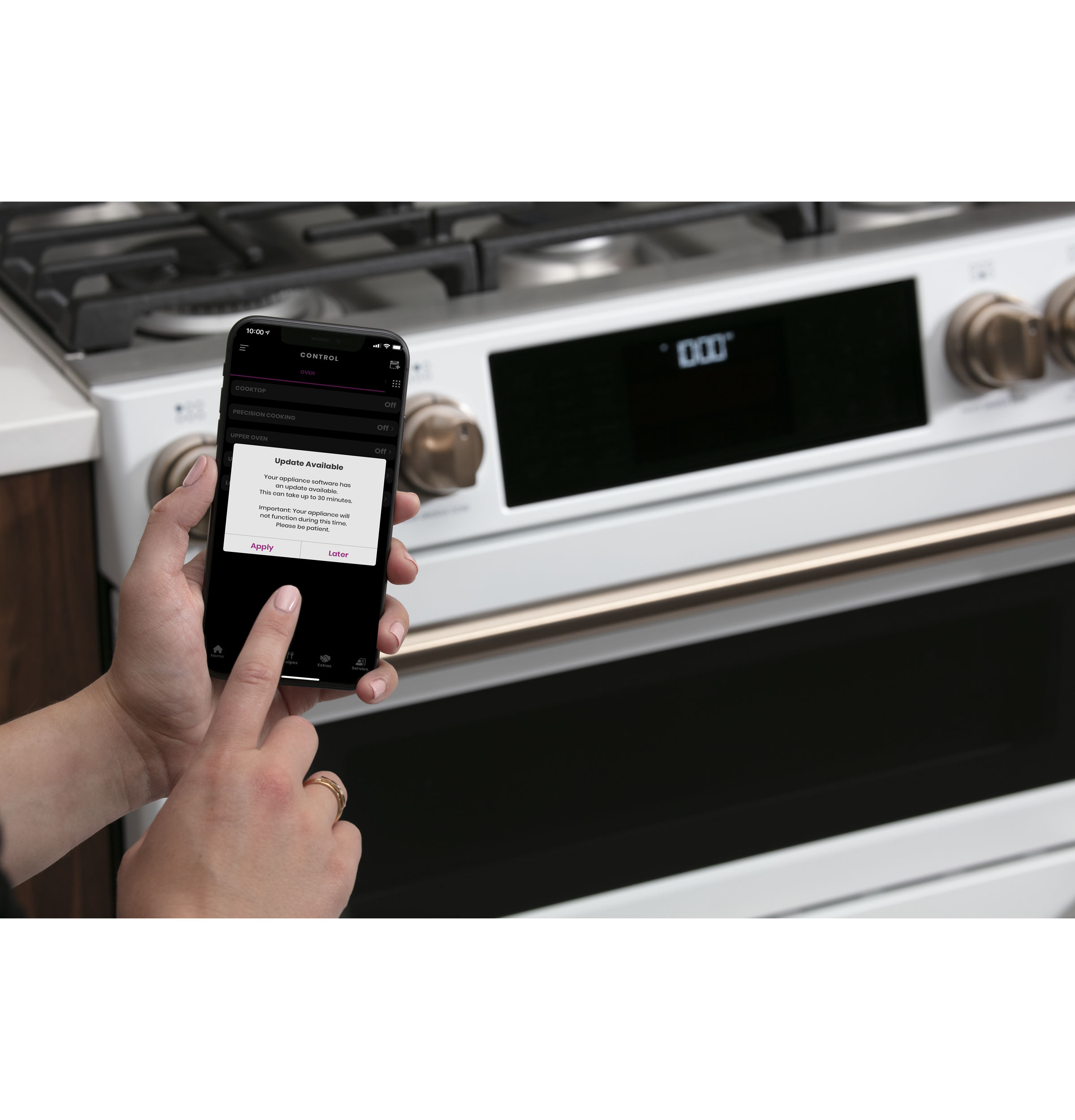 CAFÉ™ 30" Smart Slide-In, Front-Control, Gas Double-Oven Range with Convection view 34