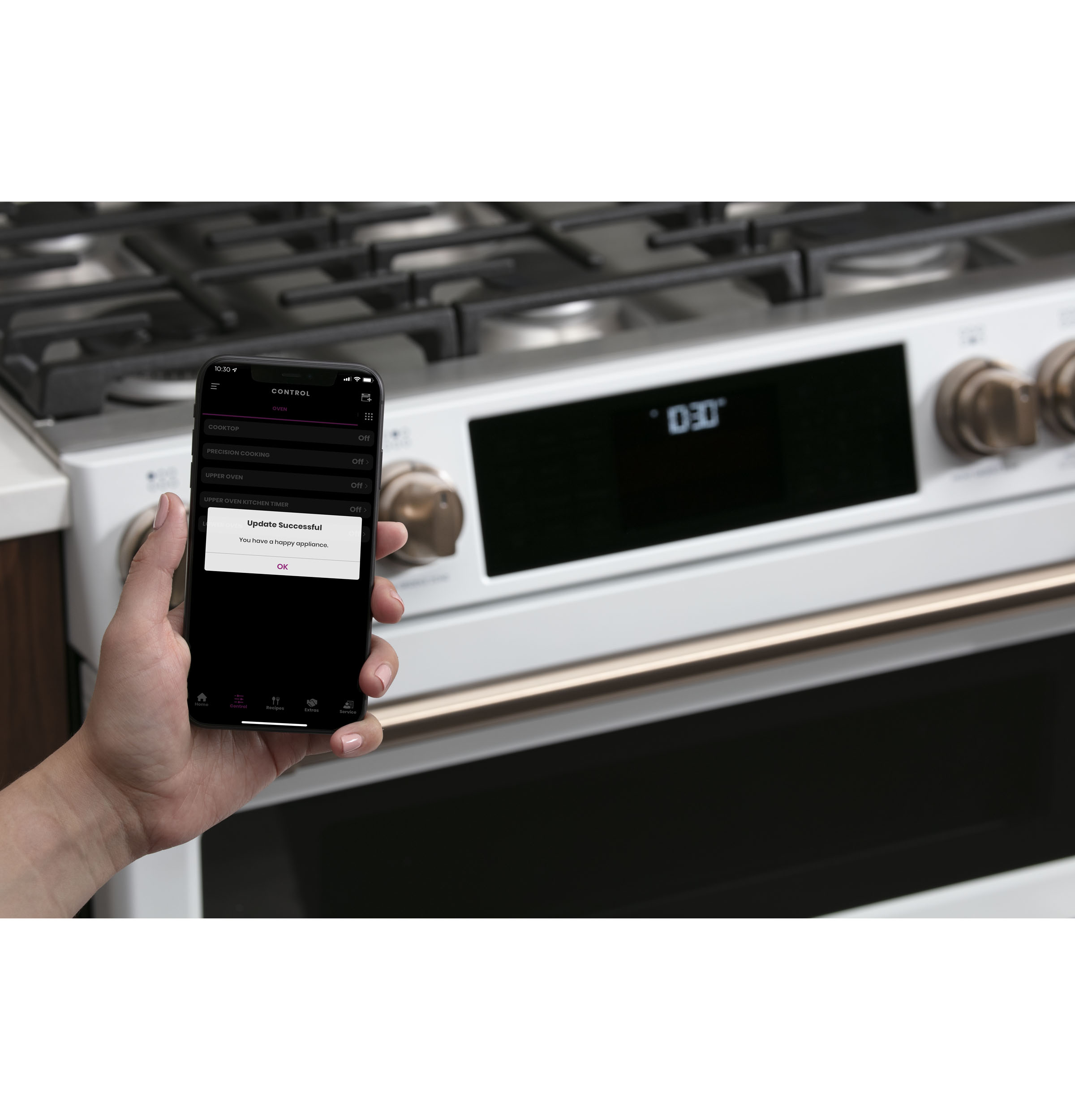 CAFÉ™ 30" Smart Slide-In, Front-Control, Gas Double-Oven Range with Convection view 36