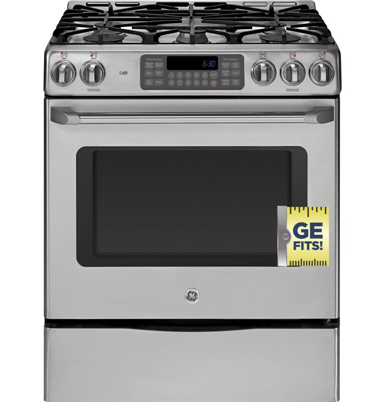 Café Series 30" Slide-in Front Control Range With Storage Drawer CGS975SEDSS