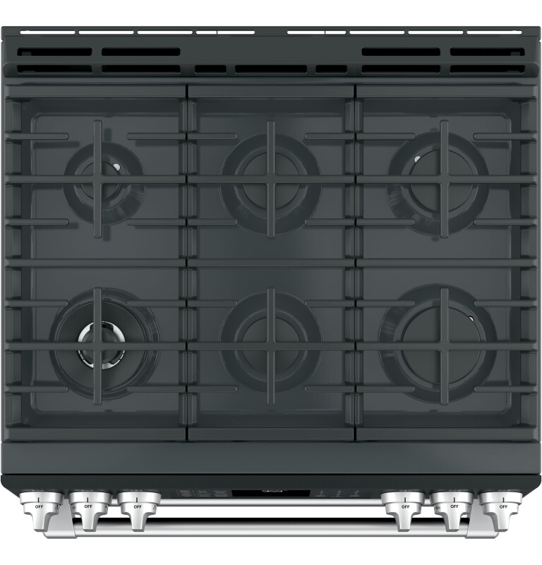 Café Series 30" Slide-in Front Control Gas Double Oven With Convection Range CGS995EELDS