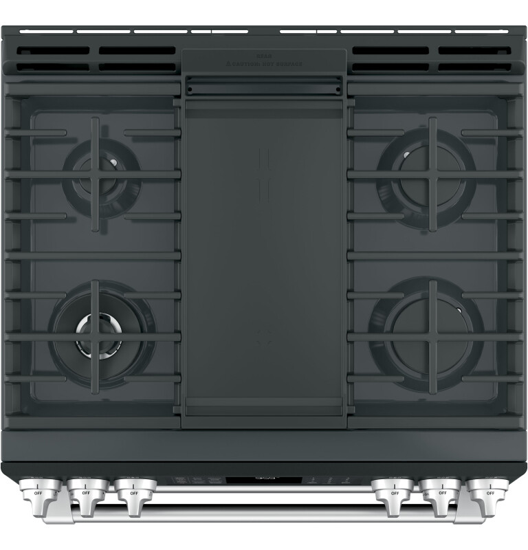 Café Series 30" Slide-in Front Control Gas Double Oven With Convection Range CGS995EELDS