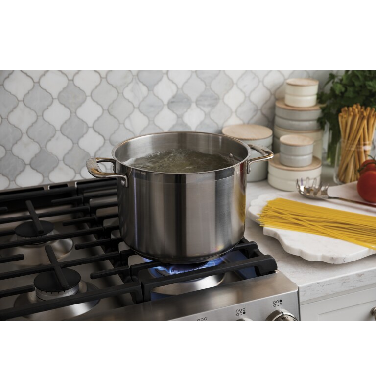GE Series 30" Slide-In Front Control Gas Double Oven with Convection Range CGS995SELSS