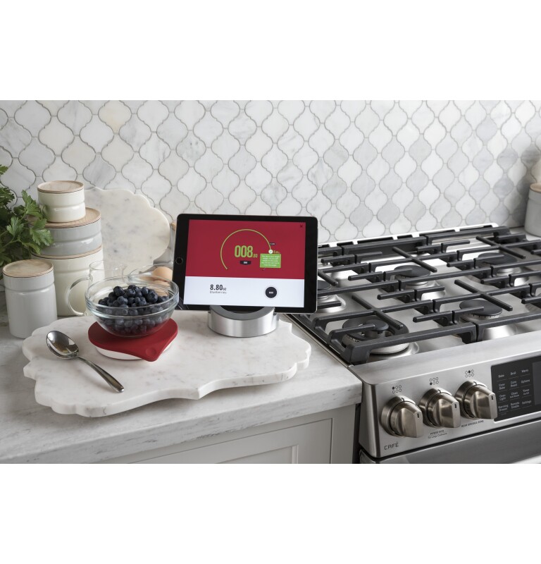 GE Series 30" Slide-In Front Control Gas Double Oven with Convection Range CGS995SELSS