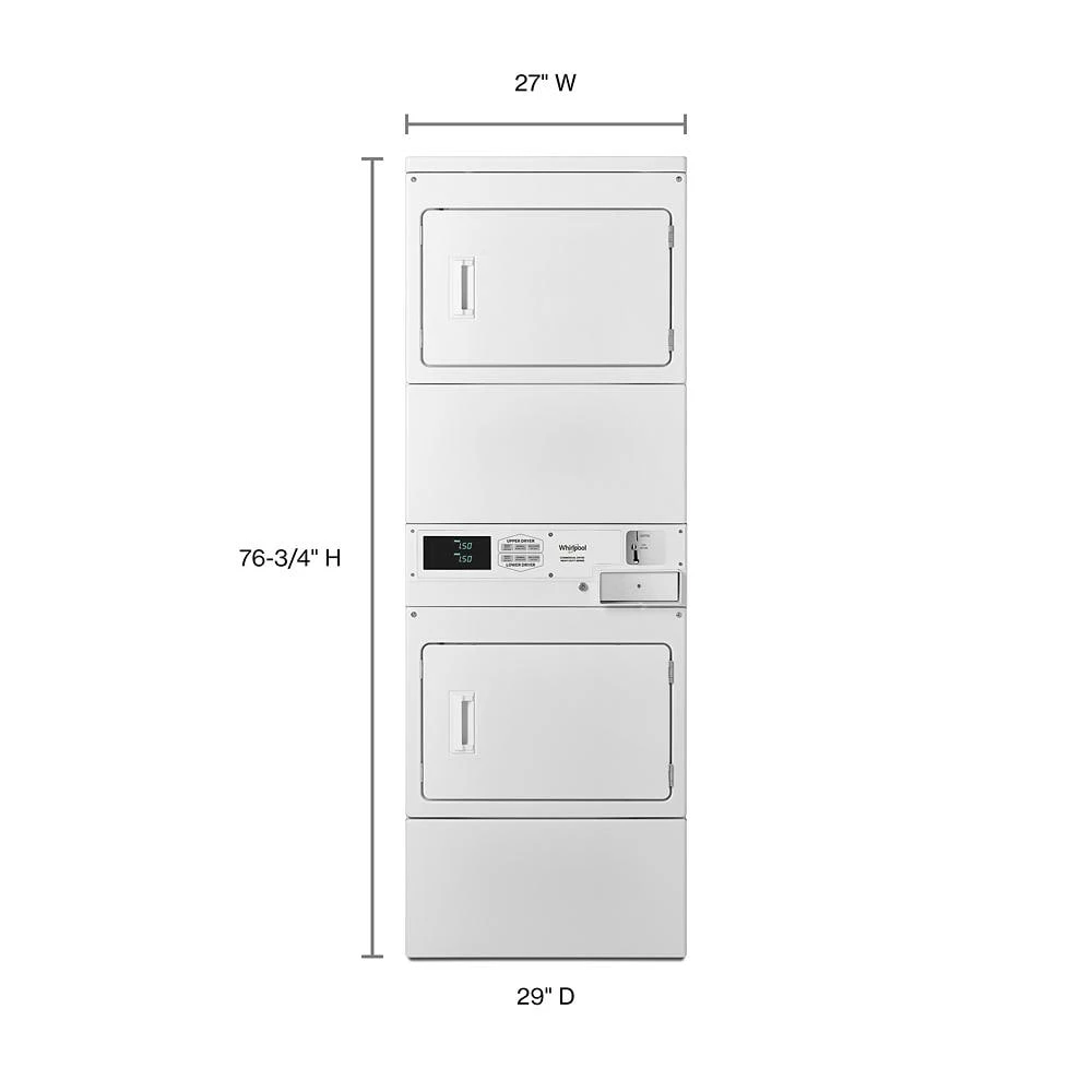 Commercial Gas Stack Dryer, Non-Coin view 2