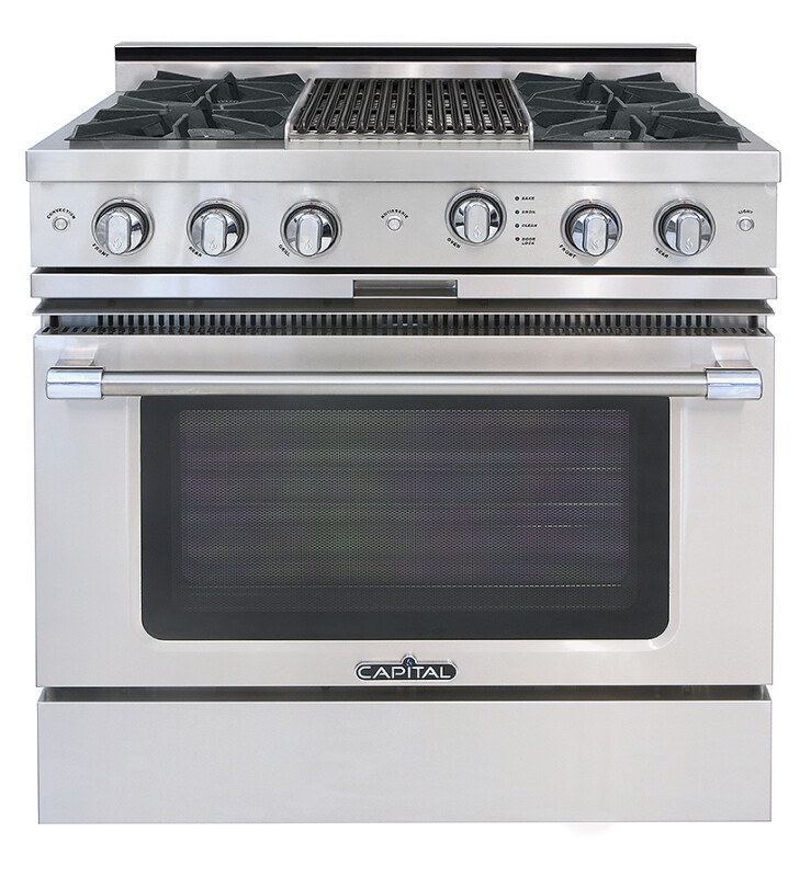 36″ Grand Chef Range 2 Open Burners / Grill / 2 Open Burners NG CGSR362B2N