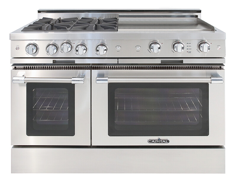 48″ Grand Chef Range 4 Open Burners / 24″ Griddle LP CGSR484GGL