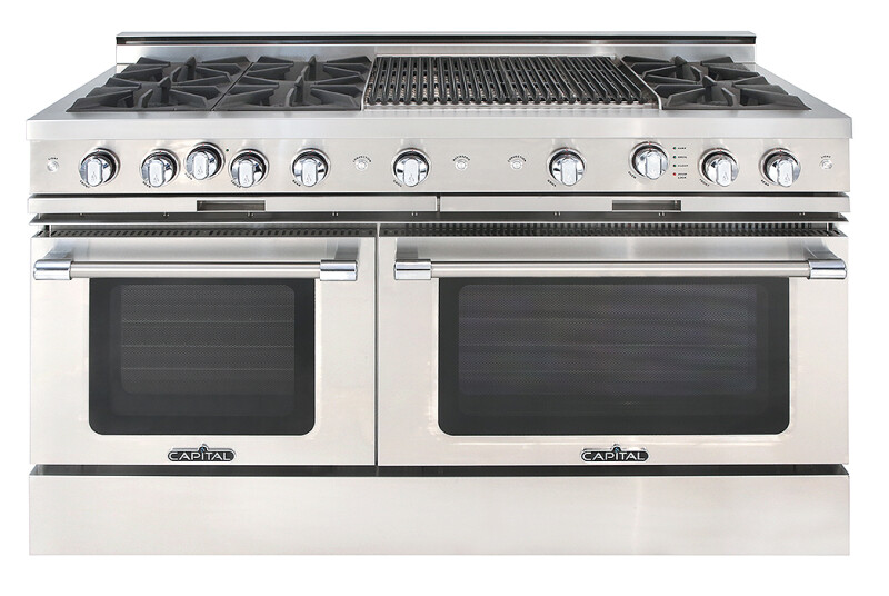 60″ Grand Chef Range 4 Open Burners / 24″ Grill / 2 Open Burners LP CGSR604BB2L