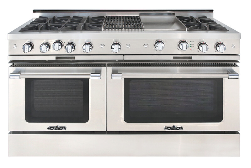 60″ Grand Chef Range 4 Open Burners / Grill / Griddle / 2 Open Burners NG CGSR604BG2N