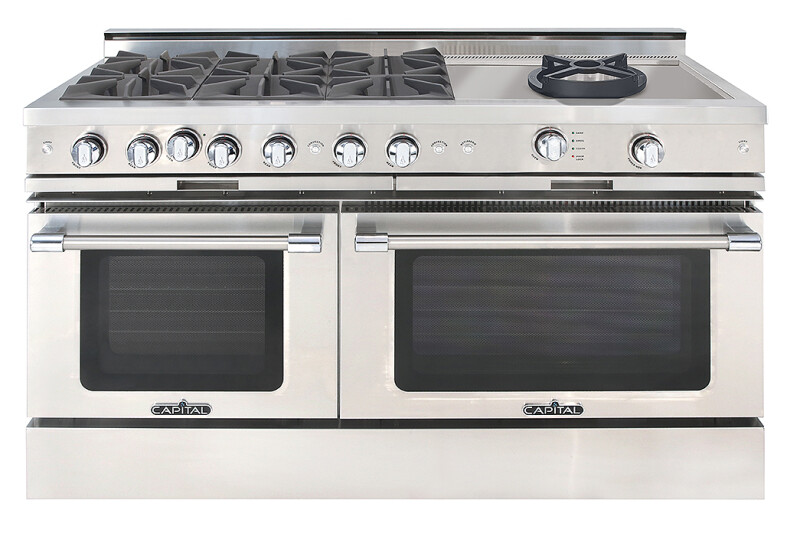 60″ Grand Chef Range 6 Open Burners / Power Wok LP CGSR606CWL