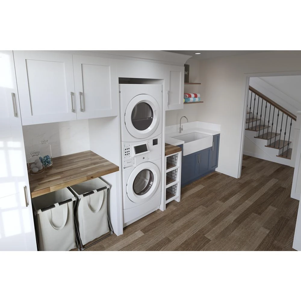 Commercial Gas Stack Washer/Dryer, Card Reader-Ready view 3