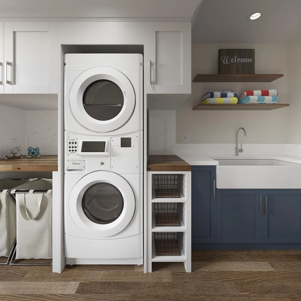 Commercial Gas Stack Washer/Dryer, Card Reader-Ready view 5