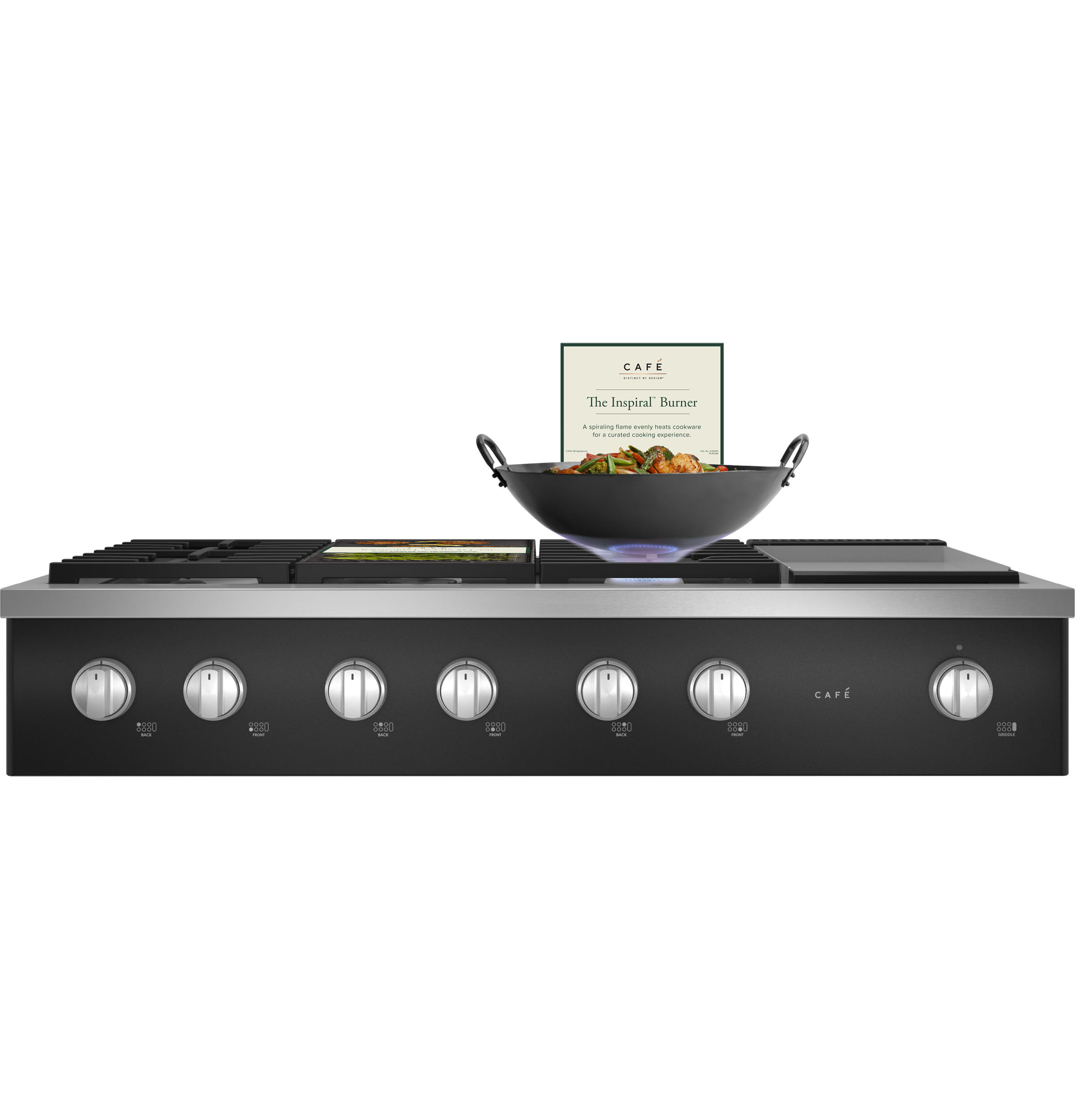 48" Commercial-style Gas Rangetop With 6 Burners And Integrated Griddle (natural Gas) CGU486P3TD1