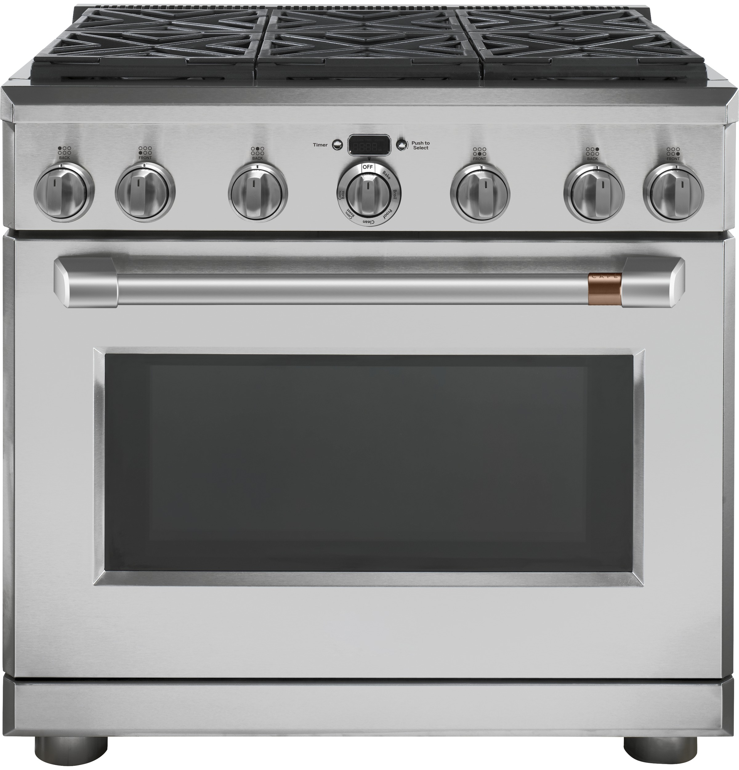 Café 36" All-gas Commercial-style Range With 6 Burners (natural Gas) CGY366P2MS1