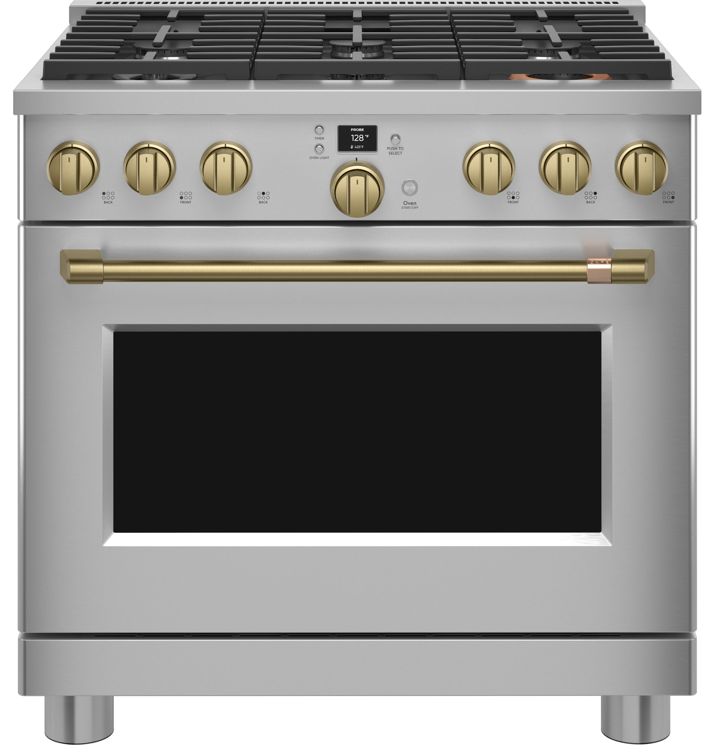 CAFÉ™ 36" Smart All-Gas Commercial-Style Range with 6 Burners (Natural Gas) view 3