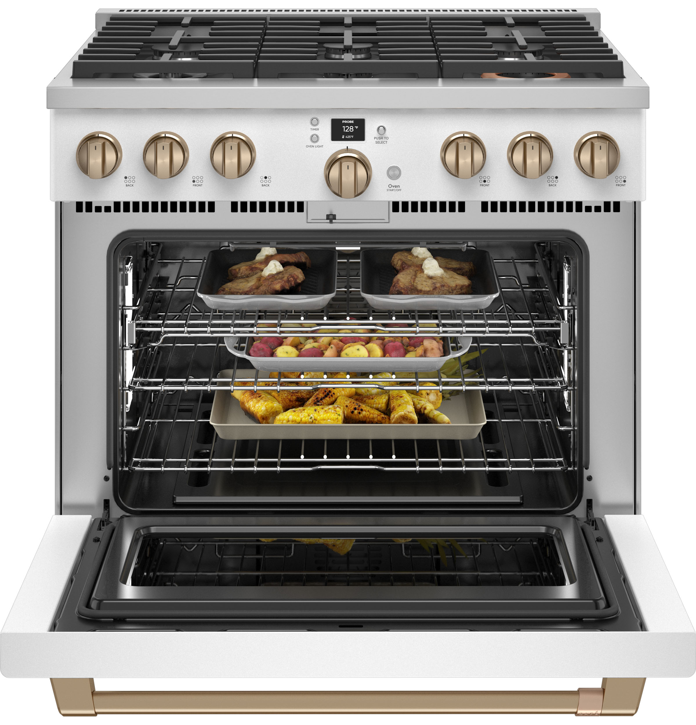 CAFÉ™ 36" Smart All-Gas Commercial-Style Range with 6 Burners (Natural Gas) view 23