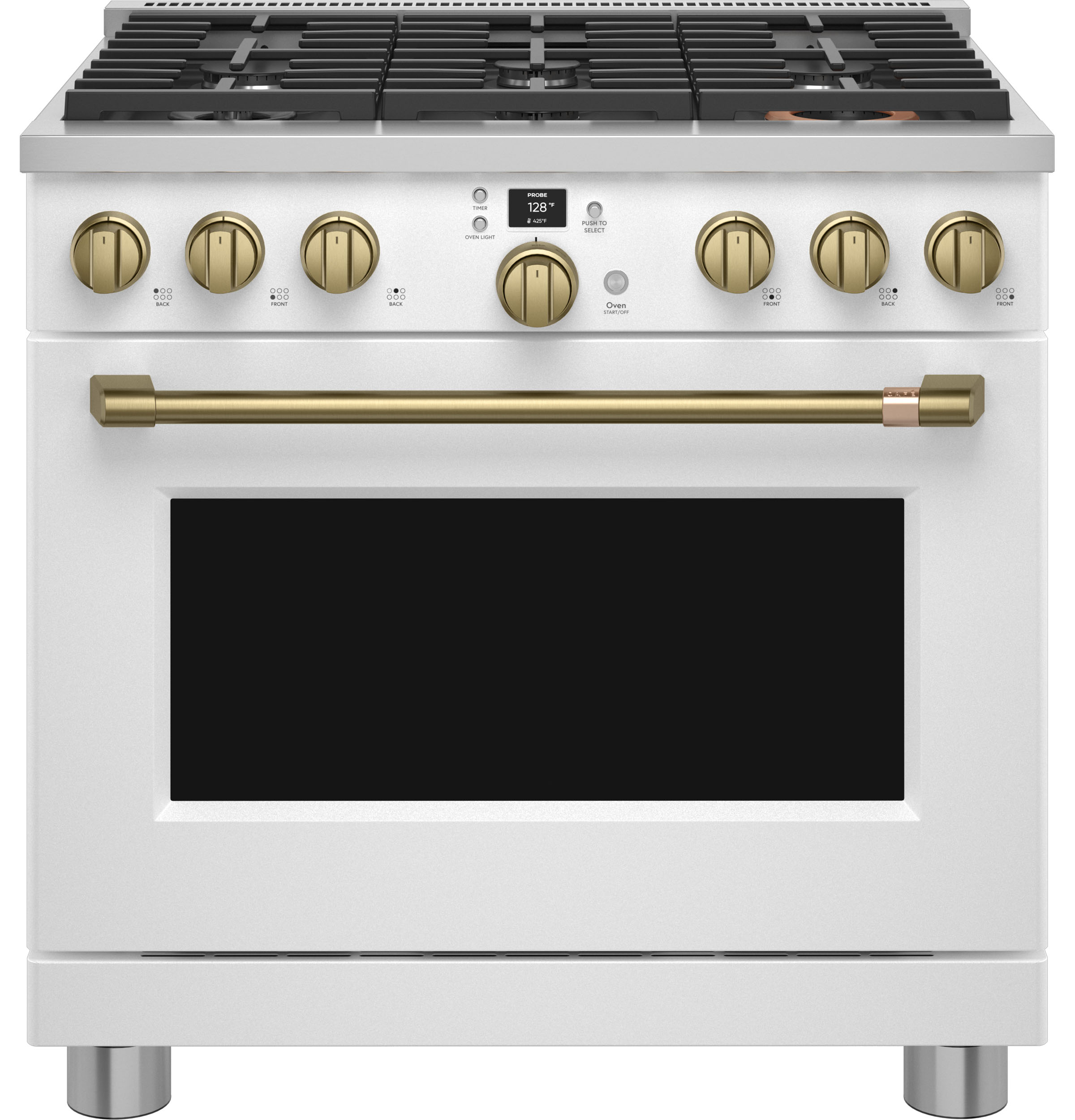 CAFÉ™ 36" Smart All-Gas Commercial-Style Range with 6 Burners (Natural Gas) view 3