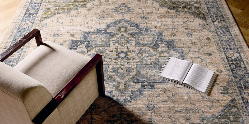 Charleston Blue Rug 3'3" x 5' CHAB137033X5