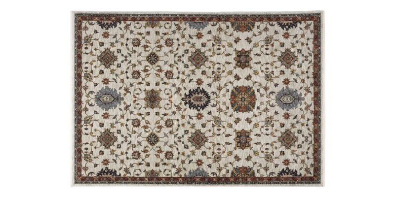Charleston Ivory Rug 5'3" x 7'6" CHAB137353X76