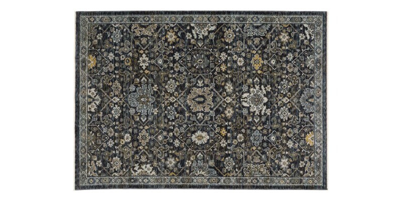 Charleston Navy Rug 5'3" x 7'6" CHAB137553X76