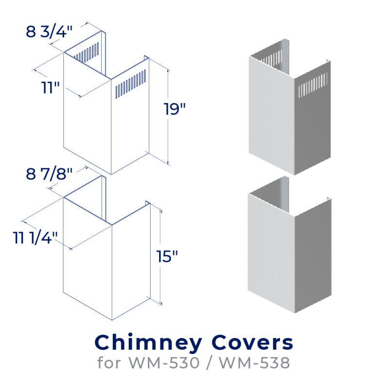 Hauslane Chimney Cover Kit - CHK001 (WM-530/WM-538) CHK001