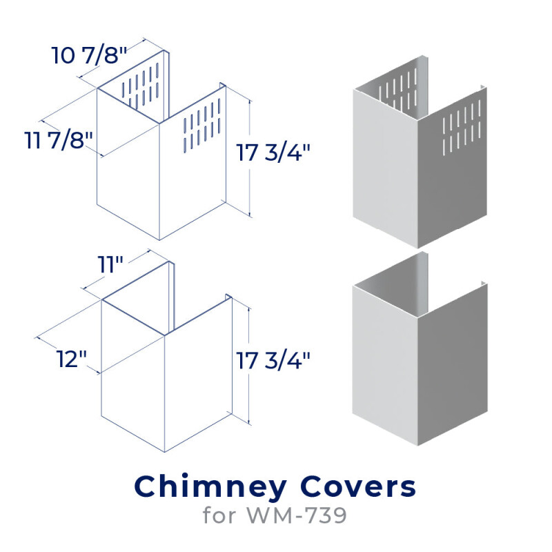 Hauslane Chimney Cover Kit - CHK005 (WM-739) CHK005