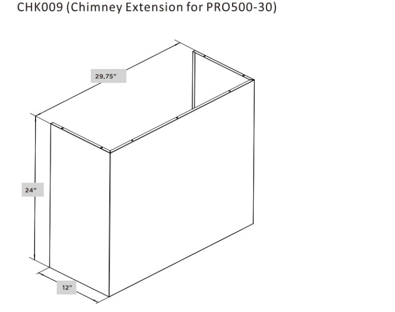 Chimney Extension - CHK007-CHK010 CHK007
