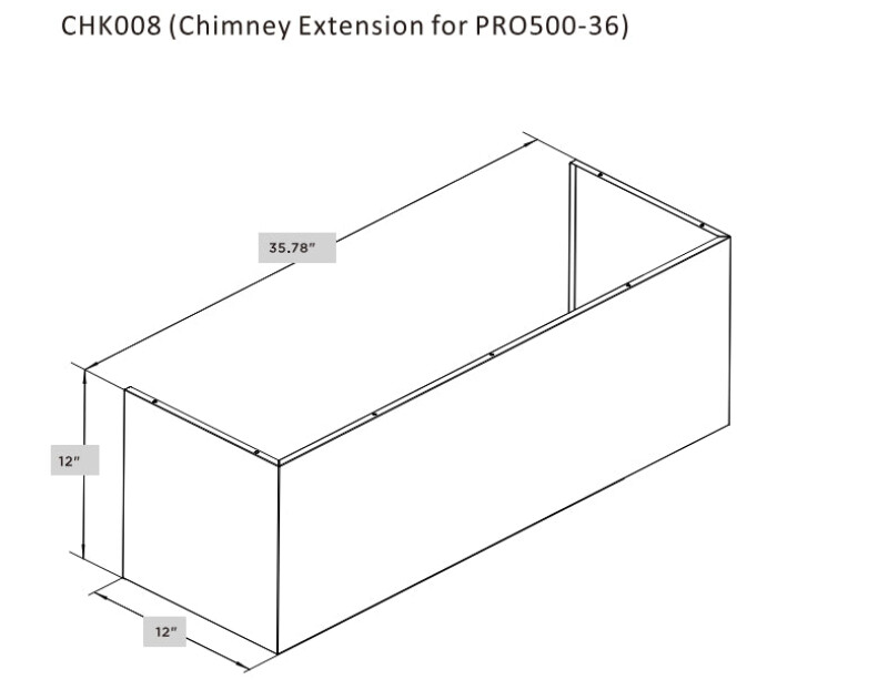 Chimney Extension - CHK007-CHK010 CHK009