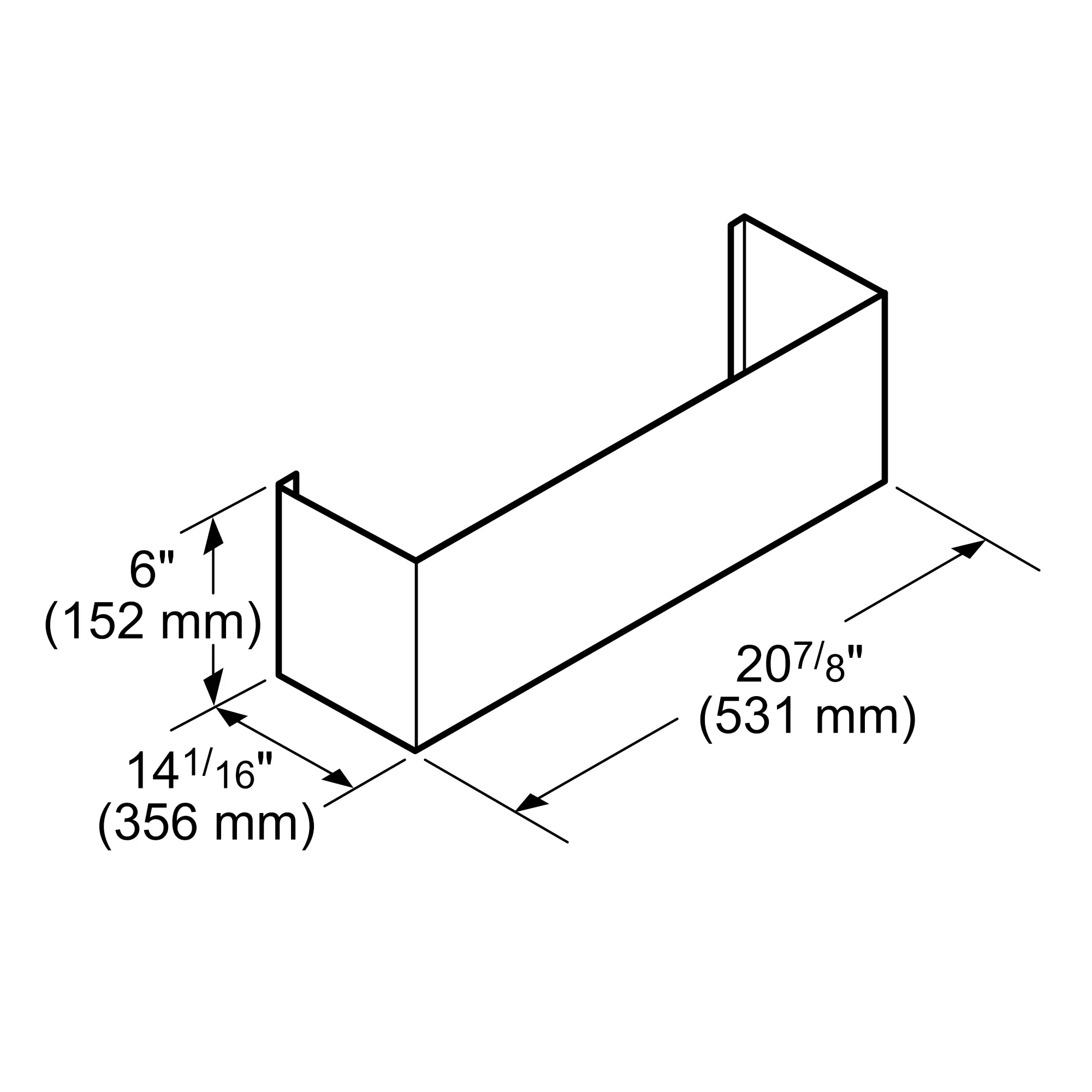 Chimney 531 Mm CHMHP366W