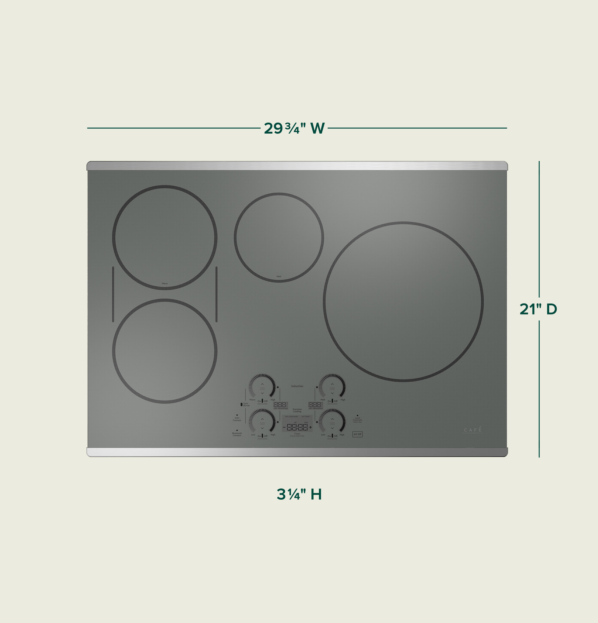 CAFÉ™ Series ENERGY STAR® 30" Built-In Touch Control Induction Cooktop view 3