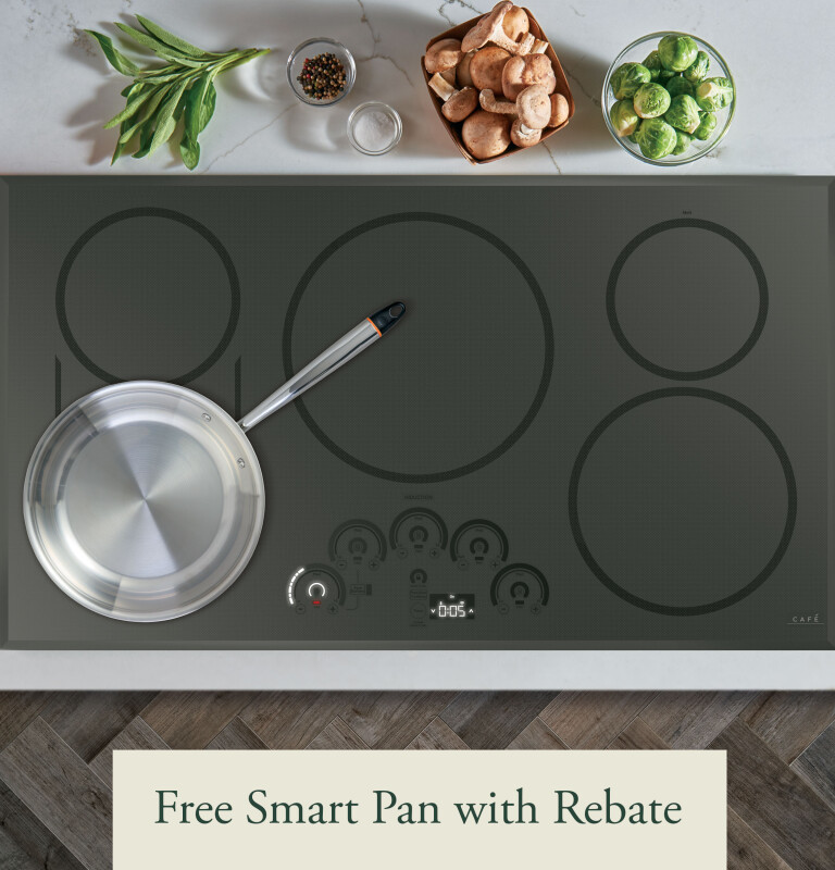 Café 36" Smart Touch-control Induction Cooktop CHP95362MSS
