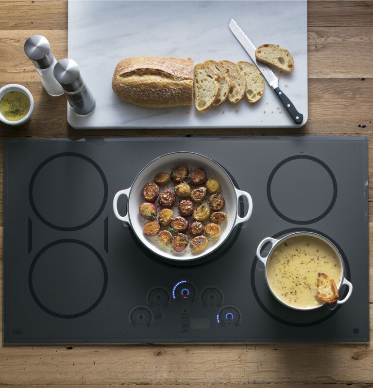 Cafe GE  Series 36" Built-In Touch Control Induction Cooktop Gray CHP9536SJSS Picture 1