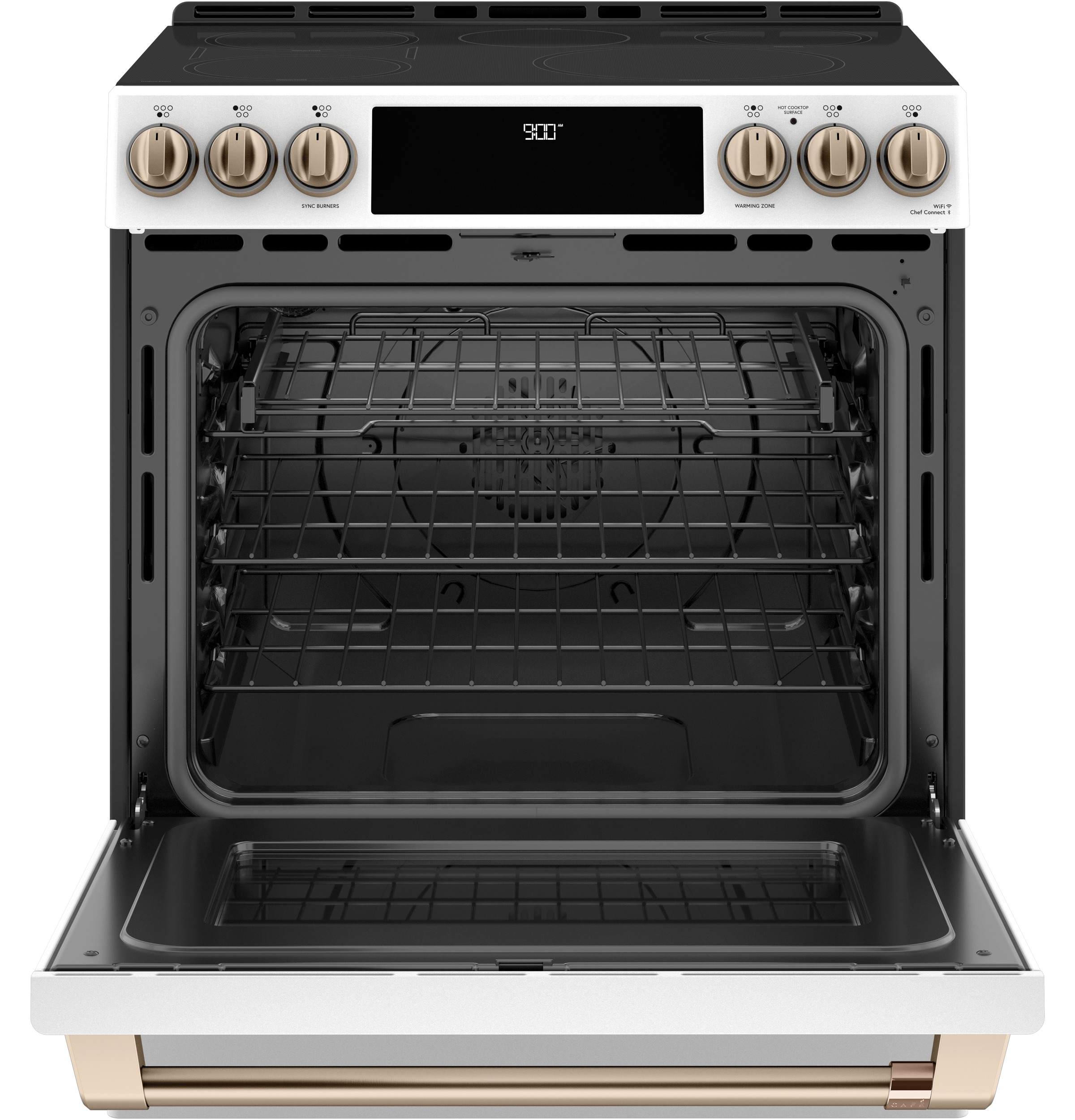 CAFÉ™ 30" Smart Slide-In, Front-Control, Induction and Convection Range with Warming Drawer view 13